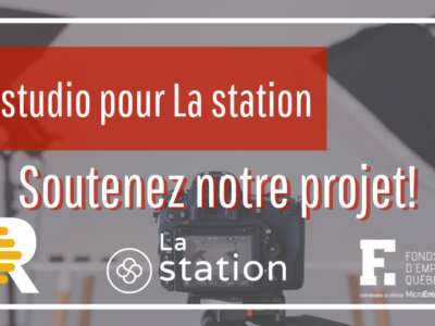 Visuel Un studio pour La station - campagne de sociofinancement
